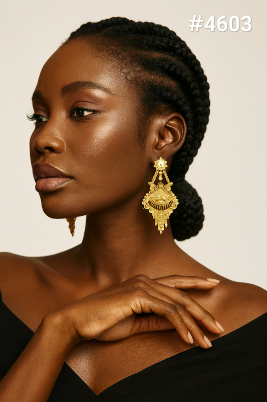 Gold Plated Designer Earrings, PMJ Model No: 4603