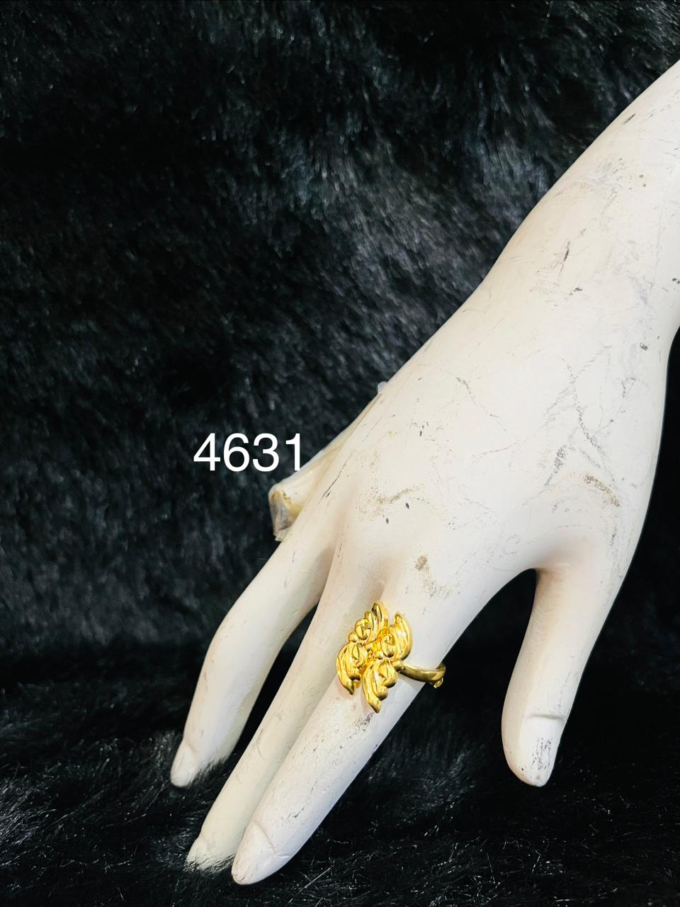 Stylish Gold Plated Ladies Finger Ring, PMJ Model No: 4631