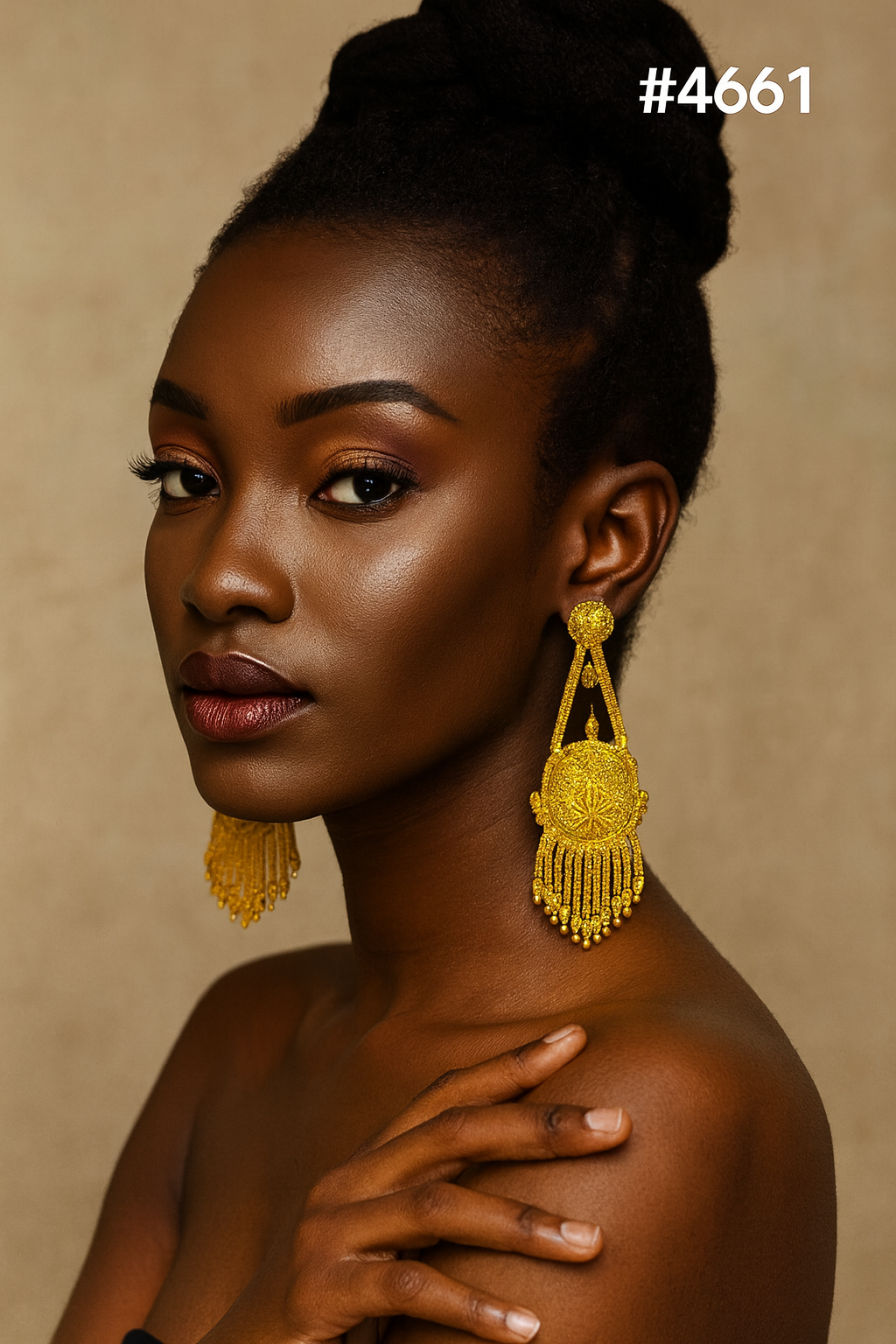 Exclusive Designer Gold Plated Earrings, PMJ Model No: 4661