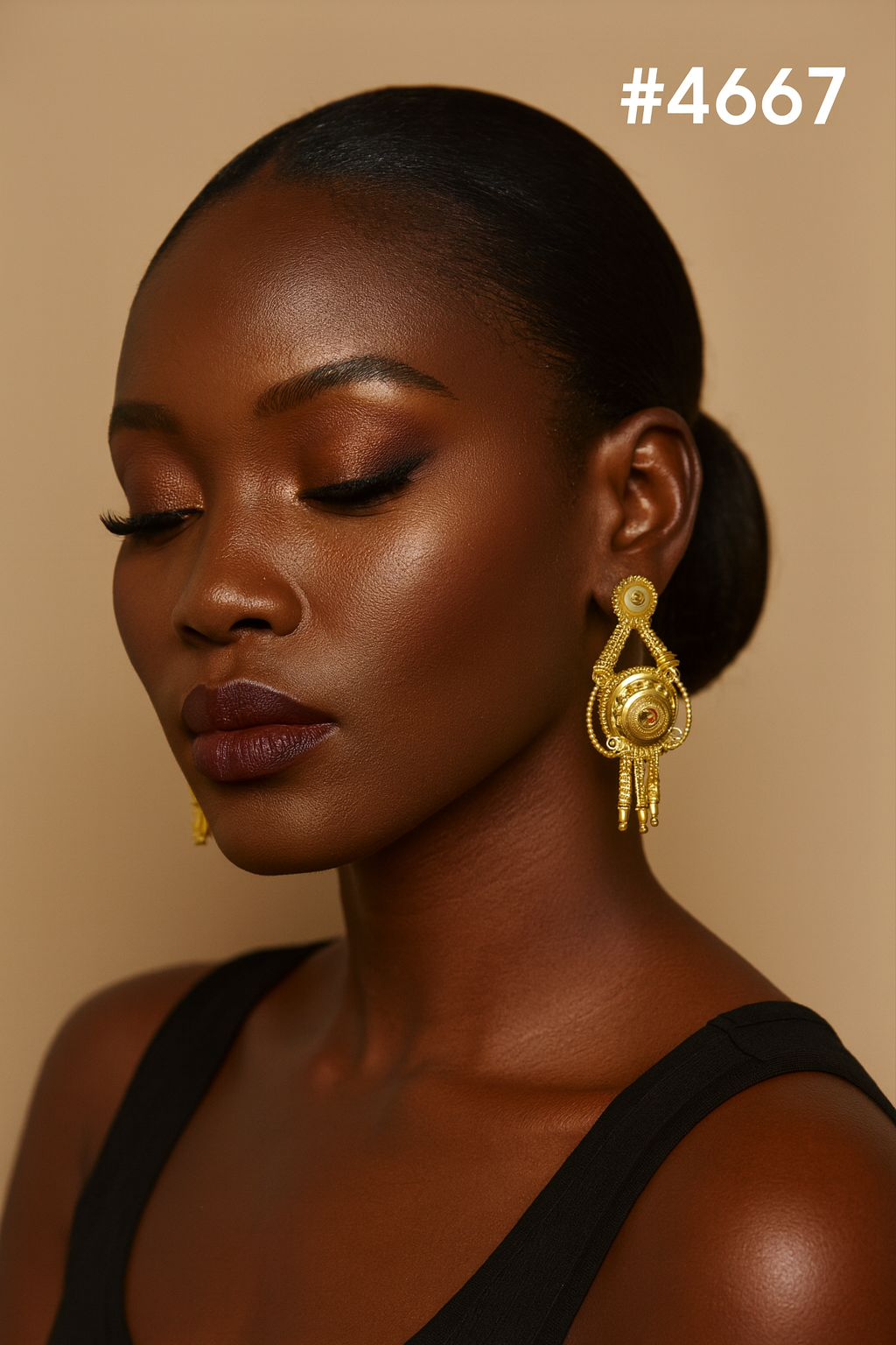 Exclusive Designer Gold Plated Earrings, PMJ Model No: 4667