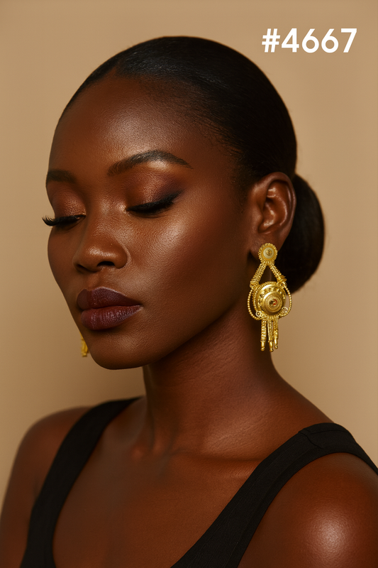 Exclusive Designer Gold Plated Earrings, PMJ Model No: 4667