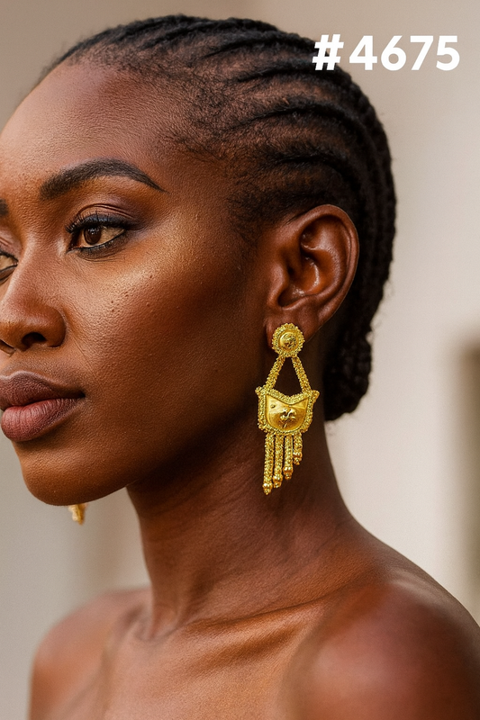 Exclusive Designer Gold Plated Earrings, PMJ Model No: 4675