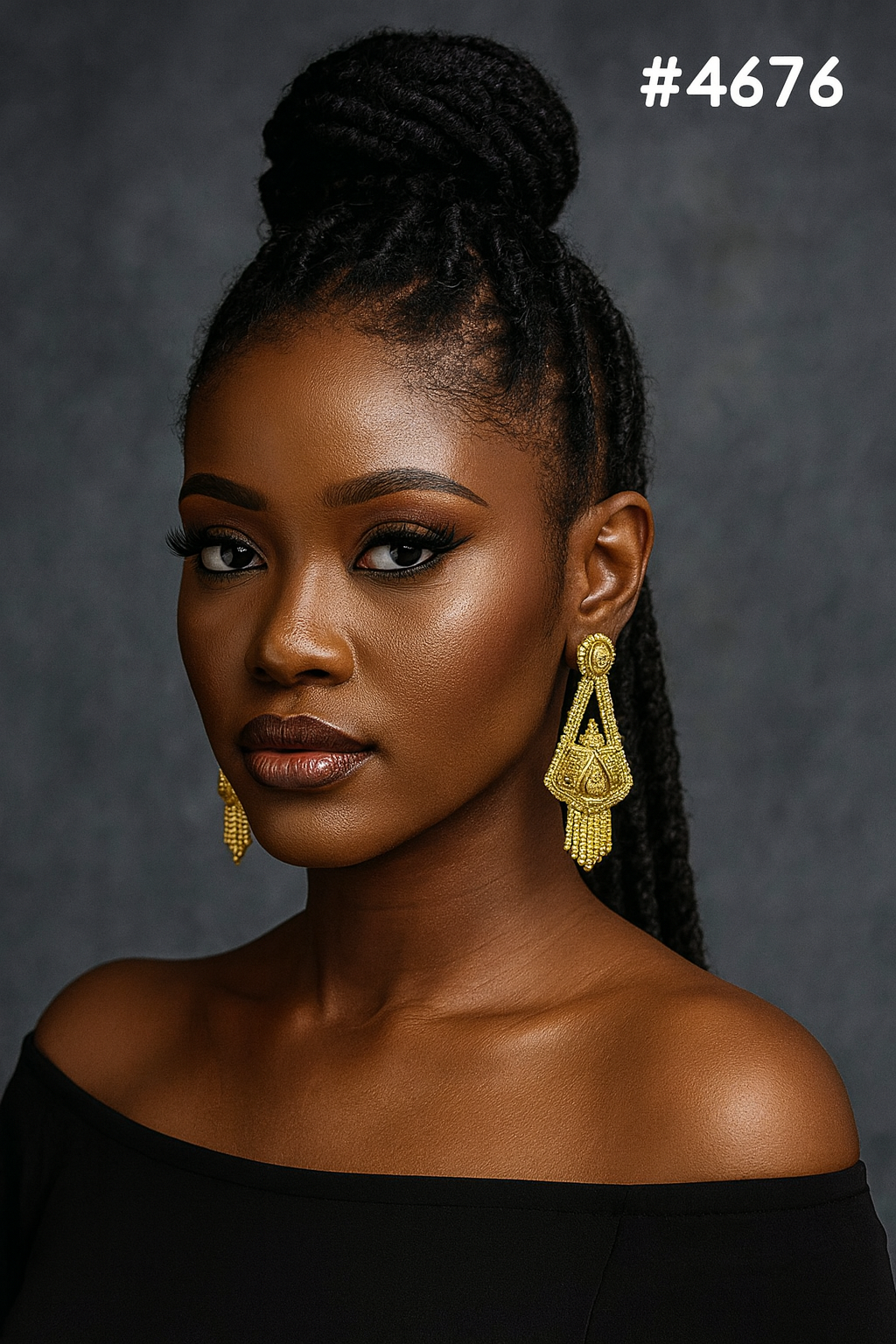 Exclusive Designer Gold Plated Earrings, PMJ Model No: 4676