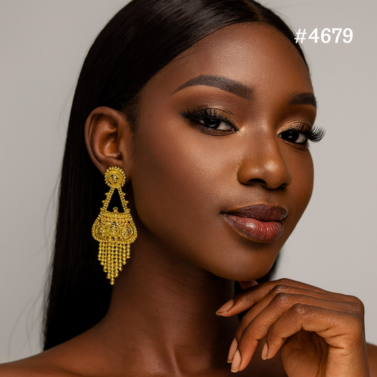 Exclusive Designer Gold Plated Earrings, PMJ Model No: 4679