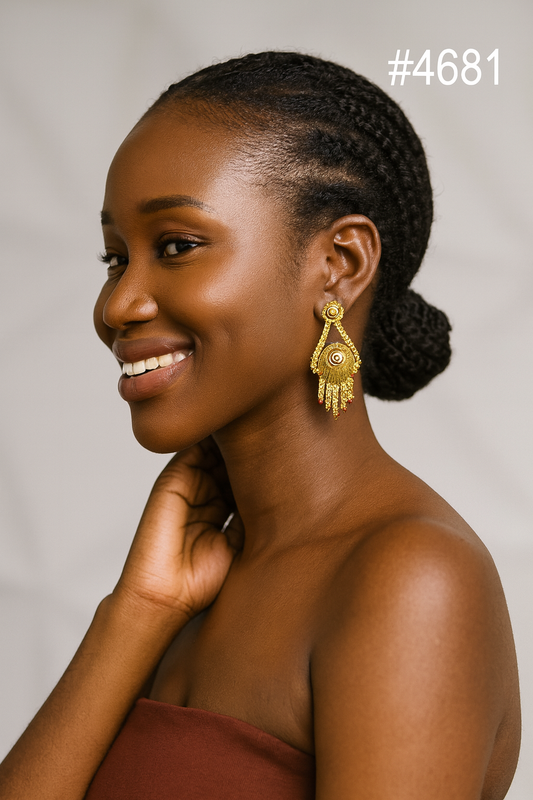 Exclusive Designer Gold Plated Earrings, PMJ Model No: 4681