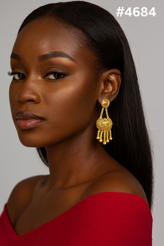 Exclusive Designer Gold Plated Earrings, PMJ Model No: 4684