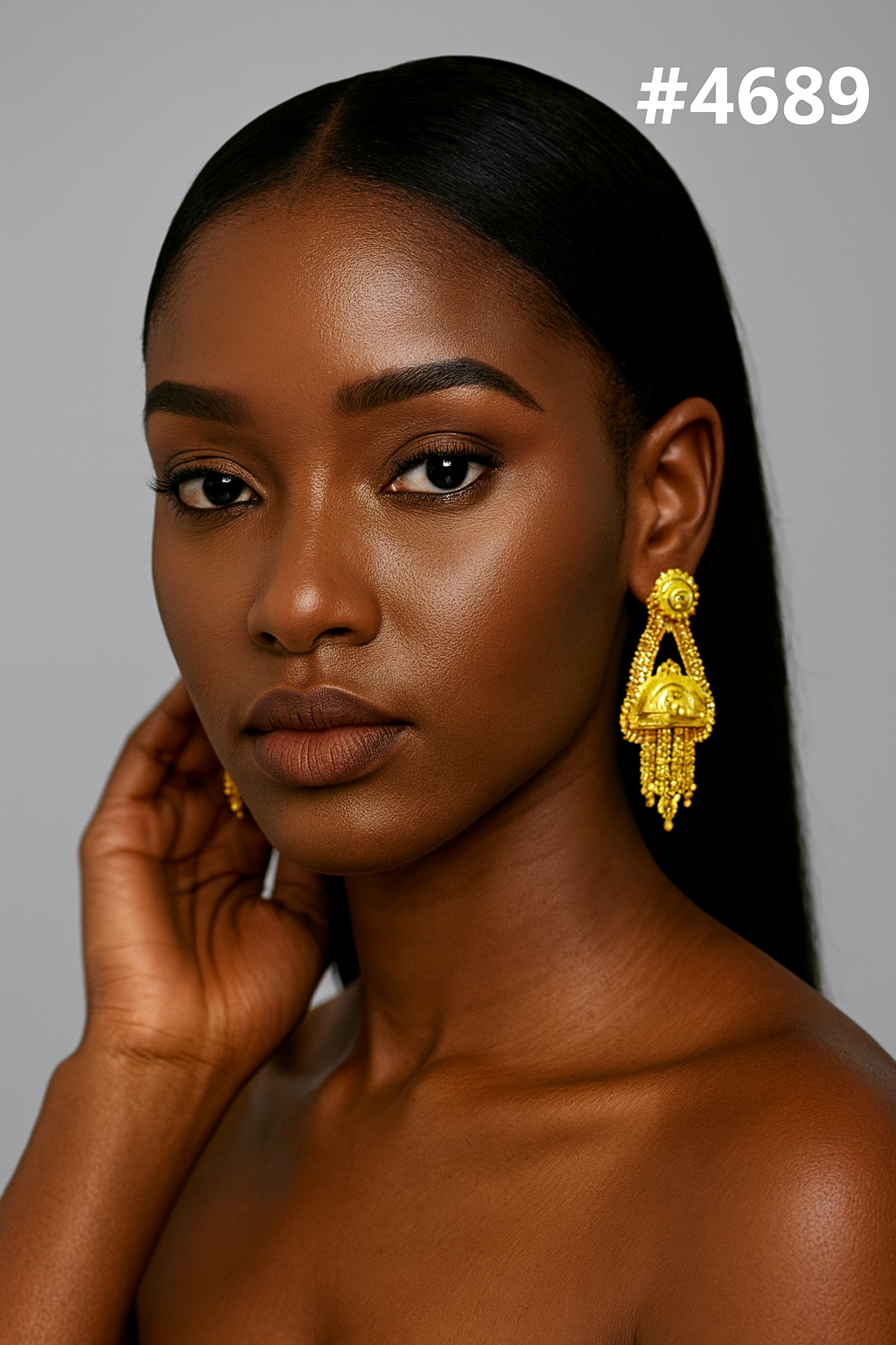 Exclusive Designer Gold Plated Earrings, PMJ Model No: 4689