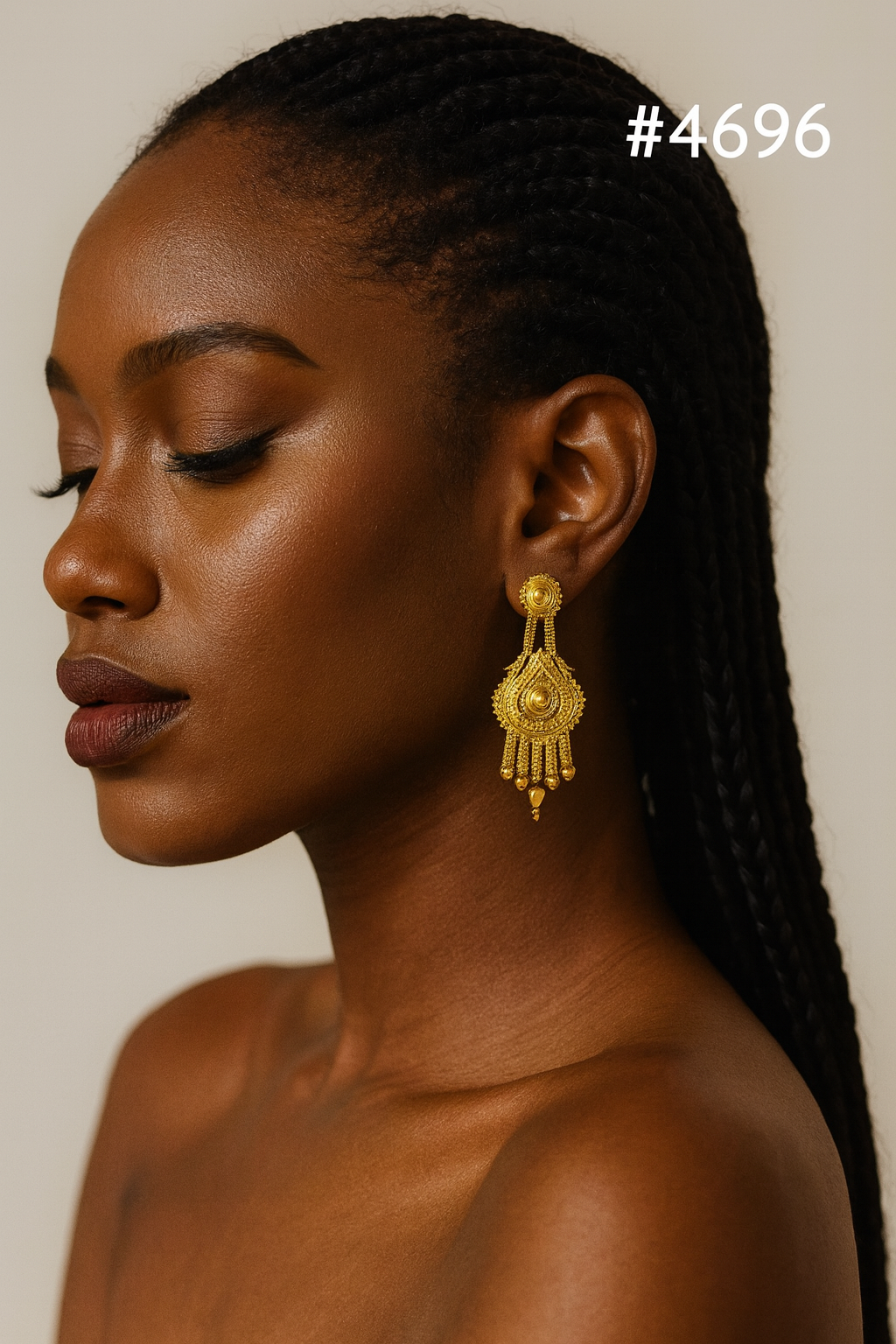 Exclusive Designer Gold Plated Earrings, PMJ Model No: 4696