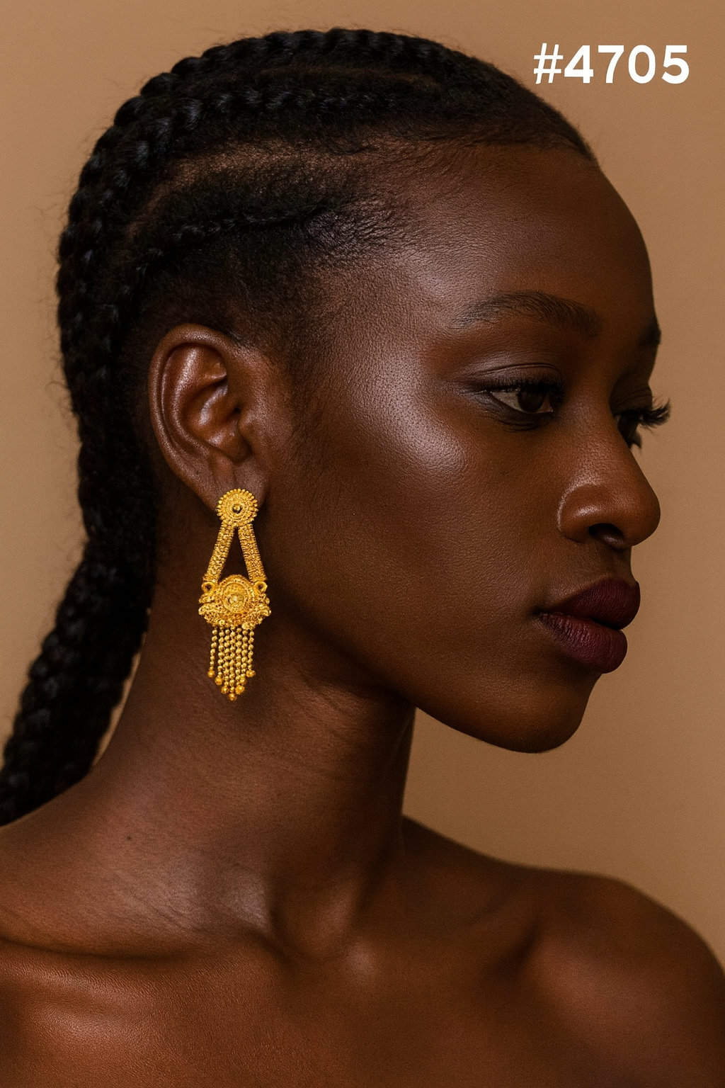 Exclusive Designer Gold Plated Earrings, PMJ Model No: 4705