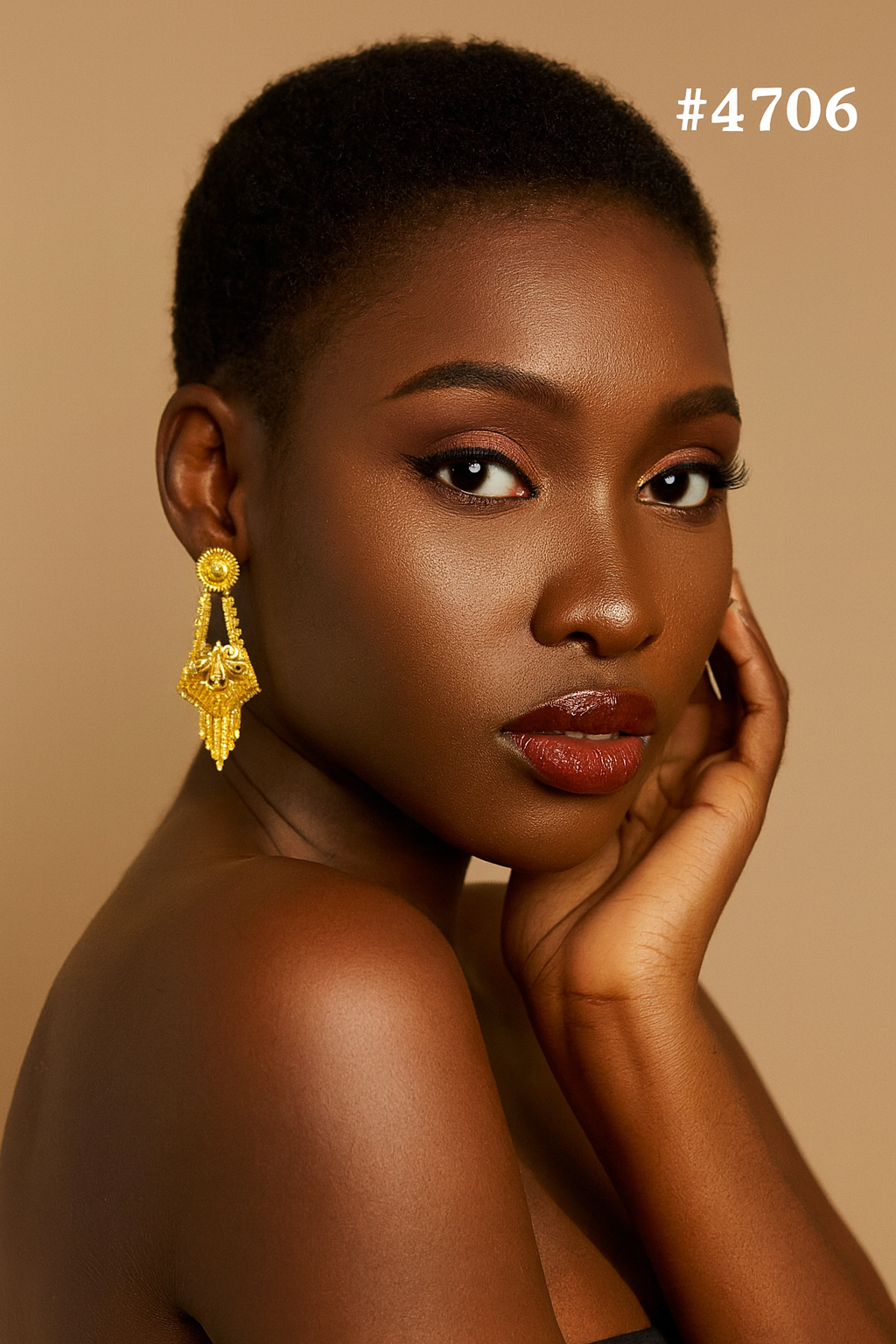 Exclusive Designer Gold Plated Earrings, PMJ Model No: 4706