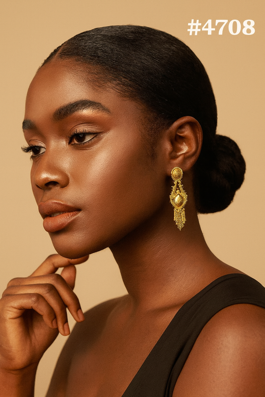 Exclusive Designer Gold Plated Earrings, PMJ Model No: 4708