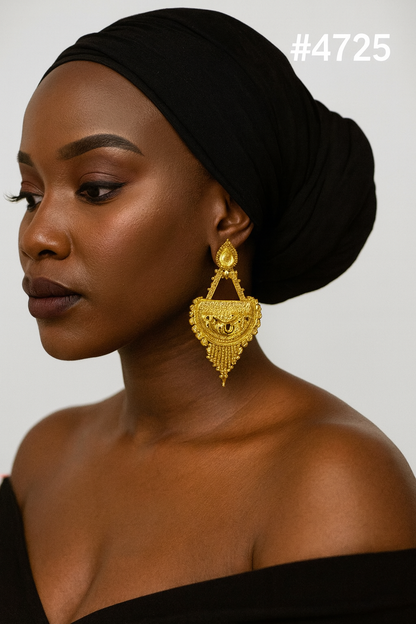 Exclusive Designer Gold Plated Earrings, PMJ Model No: 4725