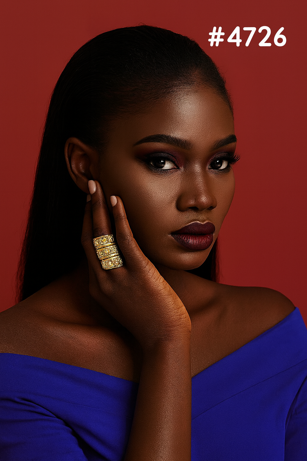 Stylish Gold Plated Ladies Finger Ring, PMJ Model No: 4726