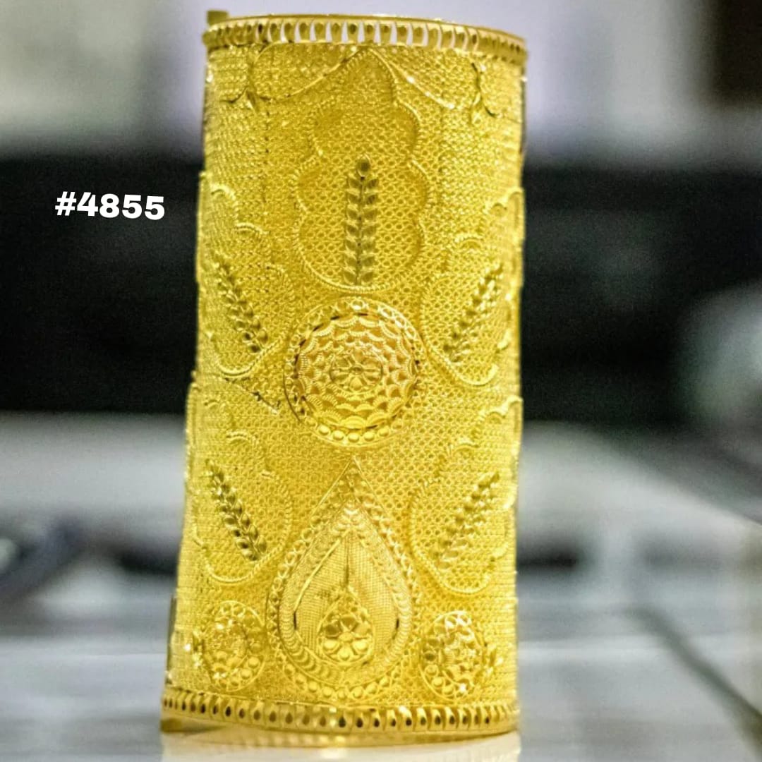 Gold Plated Bridal Wear Bangles, PMJ Model No: 4855