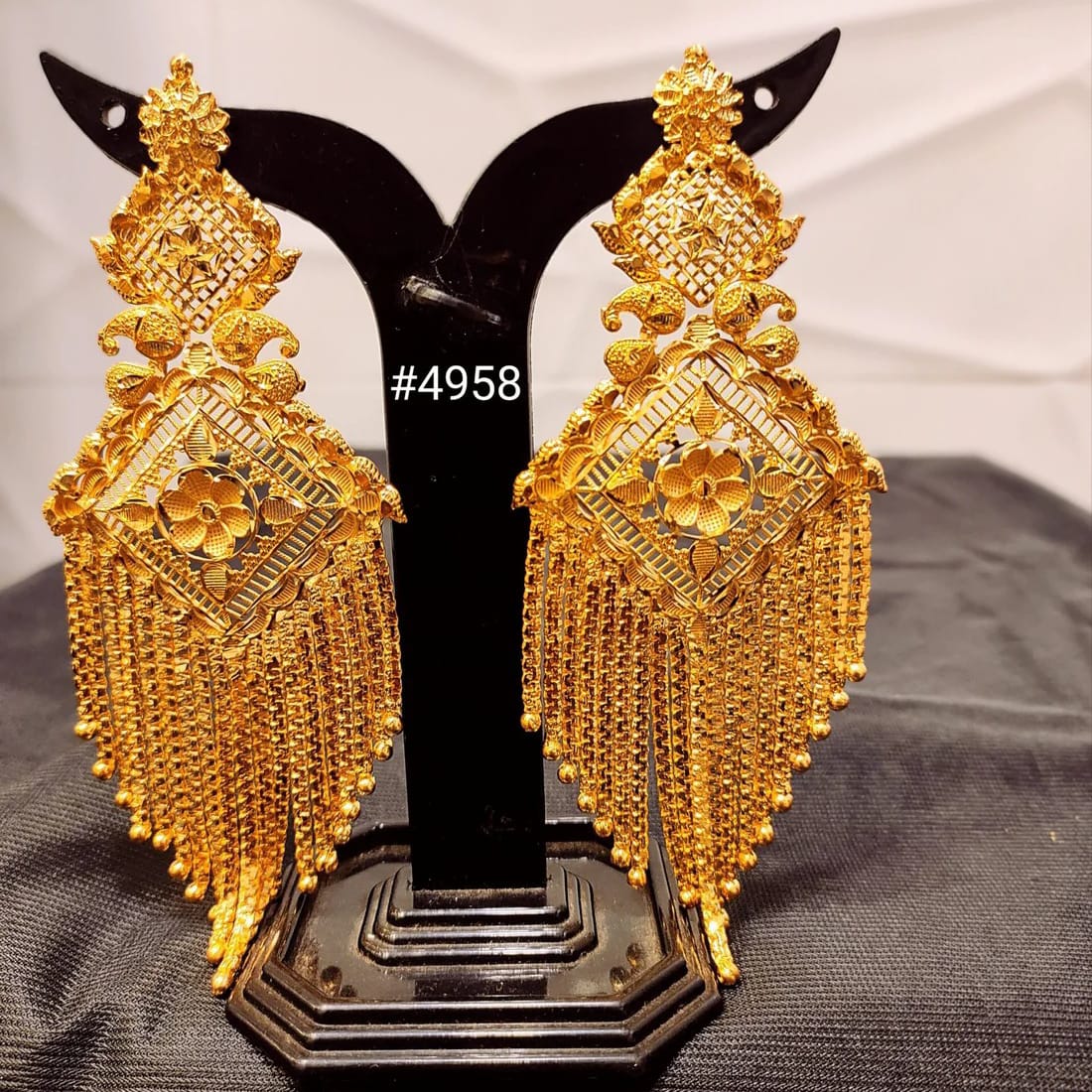 Exclusive Designer Gold Plated Earrings, PMJ Model No: 4958