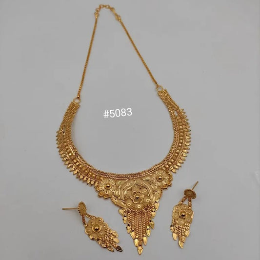 Gold Plated Short Necklace, PMJ Model No: 5083