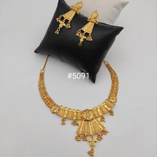 Gold Plated Short Necklace, PMJ Model No: 5091