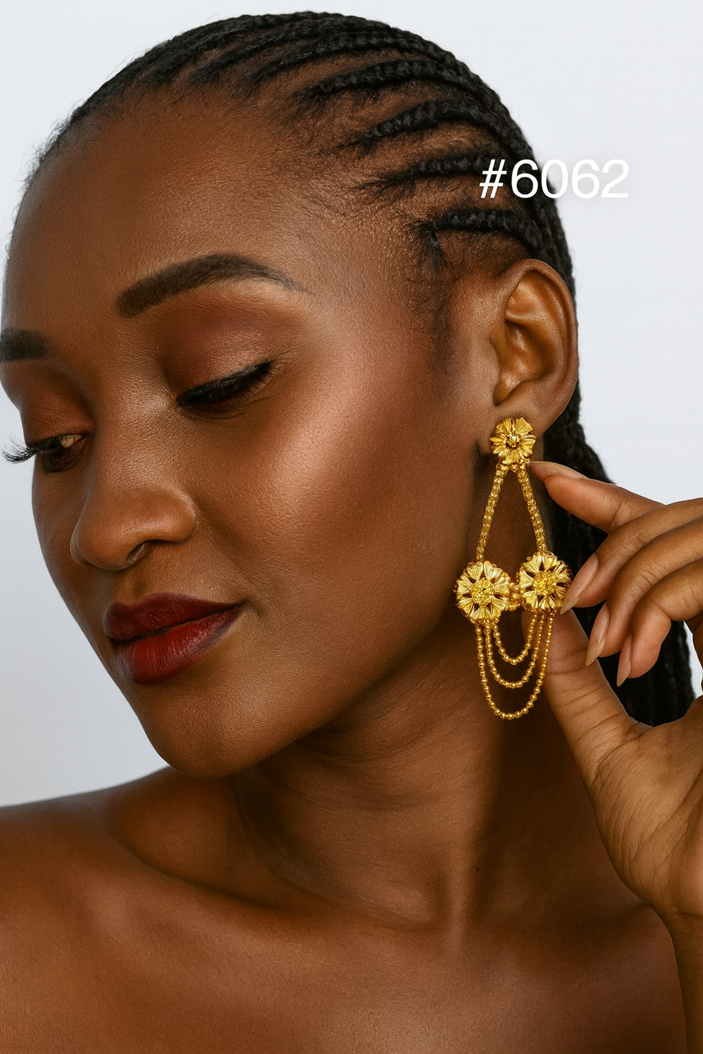 Exclusive Designer Gold Plated Earrings, PMJ Model No: 6062