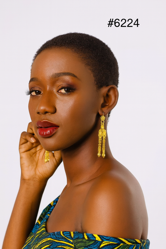 Exclusive Designer Gold Plated Earrings, PMJ Model No: 6224