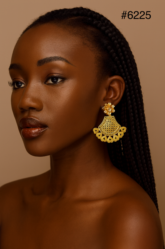 Exclusive Designer Gold Plated Earrings, PMJ Model No: 6225