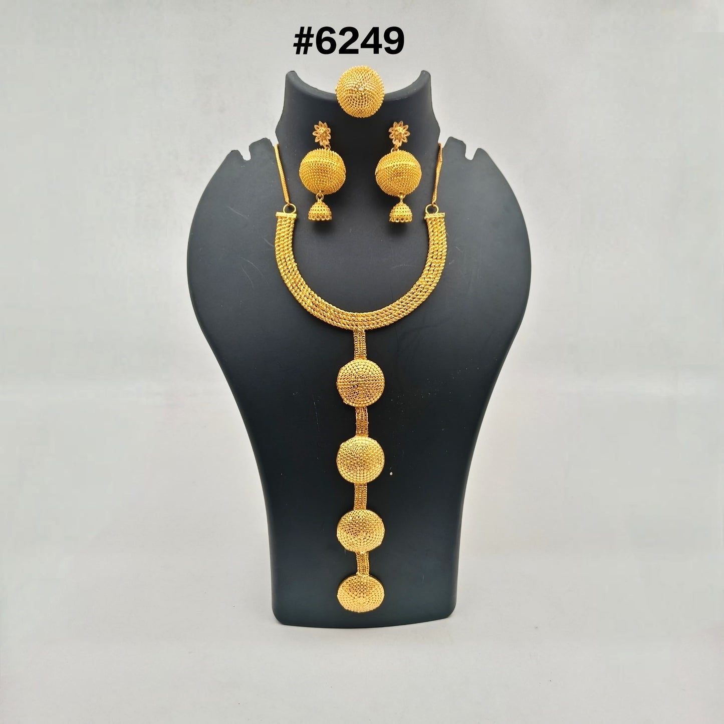 Gold Plated Long Necklace Set, PMJ Model No: 6249