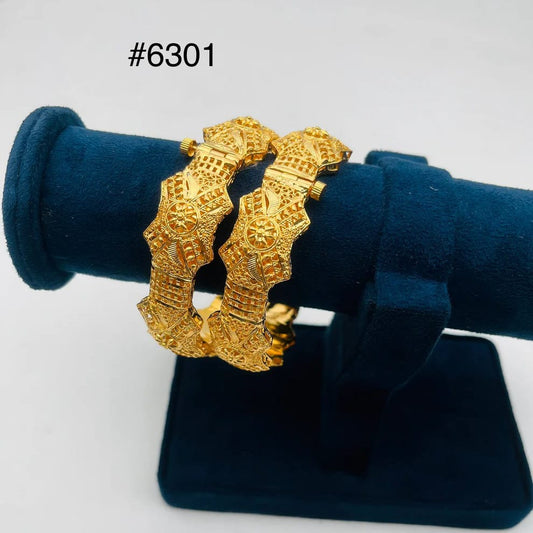 Gold Plated Bridal Wear Bangles, PMJ Model No: 6301