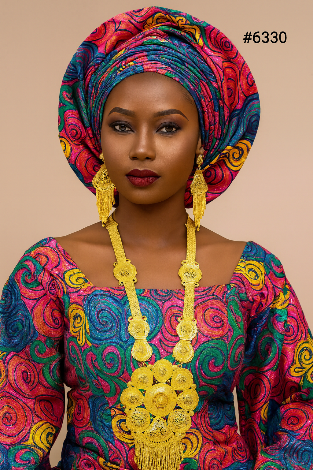 Designer Gold Plated Long Necklace Set, PMJ Model No: 6330