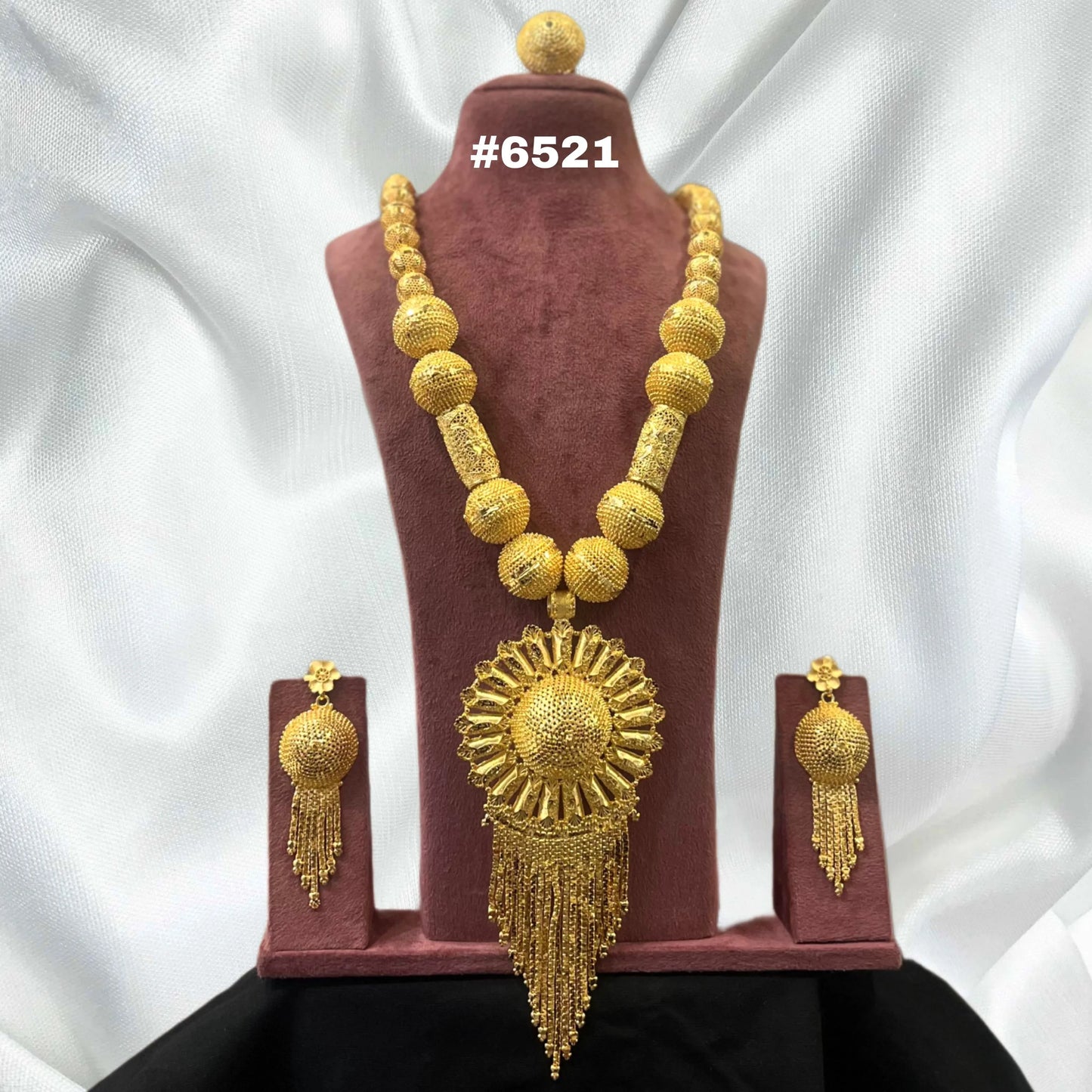 PMJ SPECIAL LONG NECKLACE WITH EARRINS AND RING MODEL No : 6521