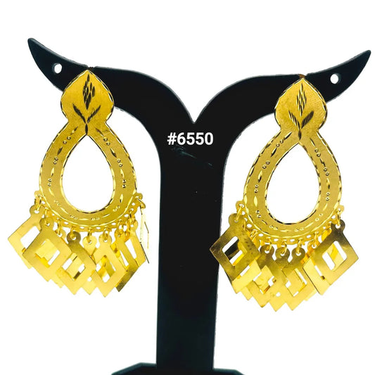 PMJ SPECIAL GOLD PLATED BEAUTIFUL EARRINGS MODEL NO : 6550