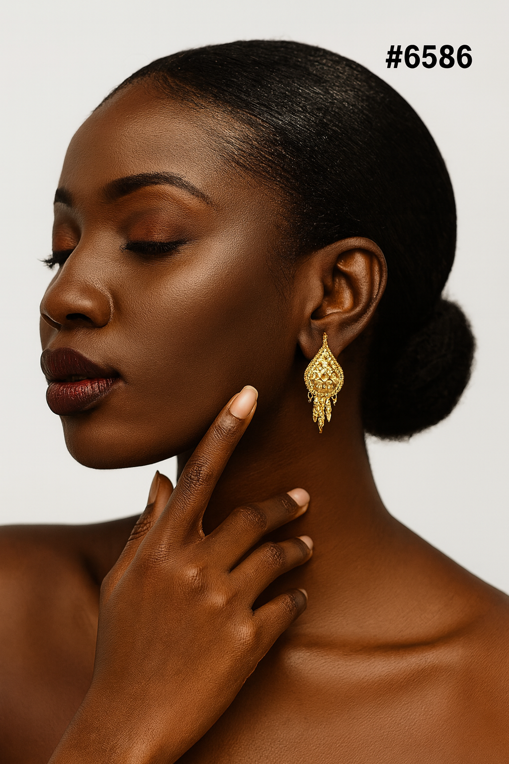 Gold Plated Designer Earrings, PMJ Model No: 6586