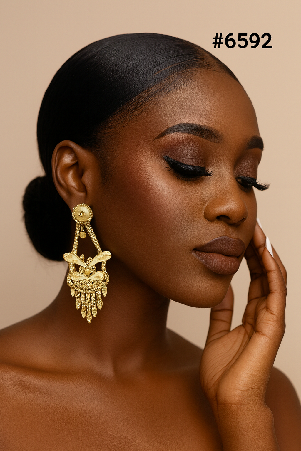 Gold Plated Designer Earrings, PMJ Model No: 6592