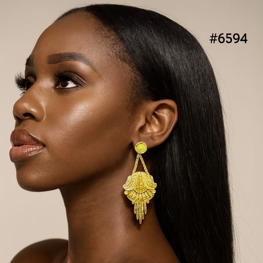 Gold Plated Designer Earrings, PMJ Model No: 6594