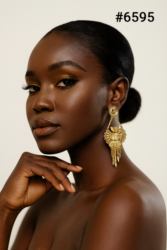 Gold Plated Designer Earrings, PMJ Model No: 6595