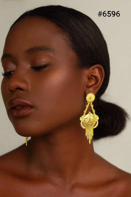 Gold Plated Designer Earrings, PMJ Model No: 6596