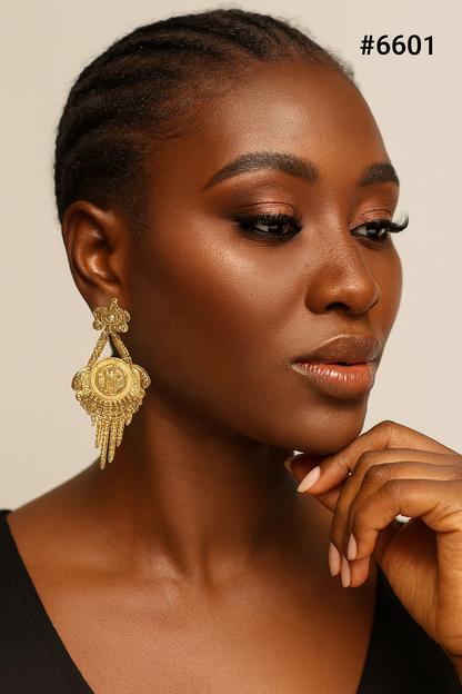 Gold Plated Designer Earrings, PMJ Model No: 6601