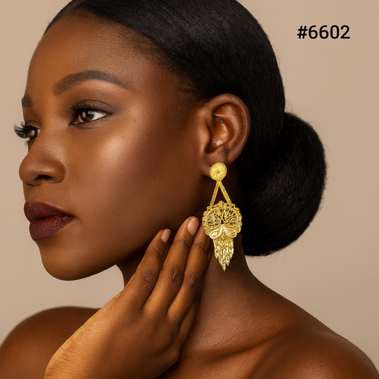 Gold Plated Designer Earrings, PMJ Model No: 6602