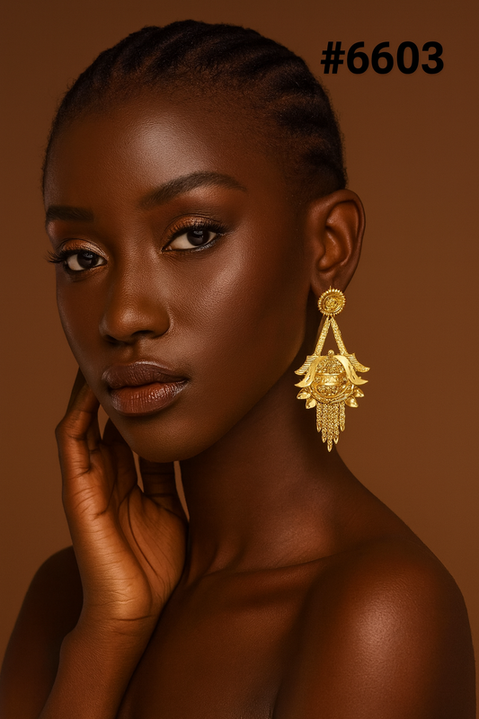 Gold Plated Designer Earrings, PMJ Model No: 6603