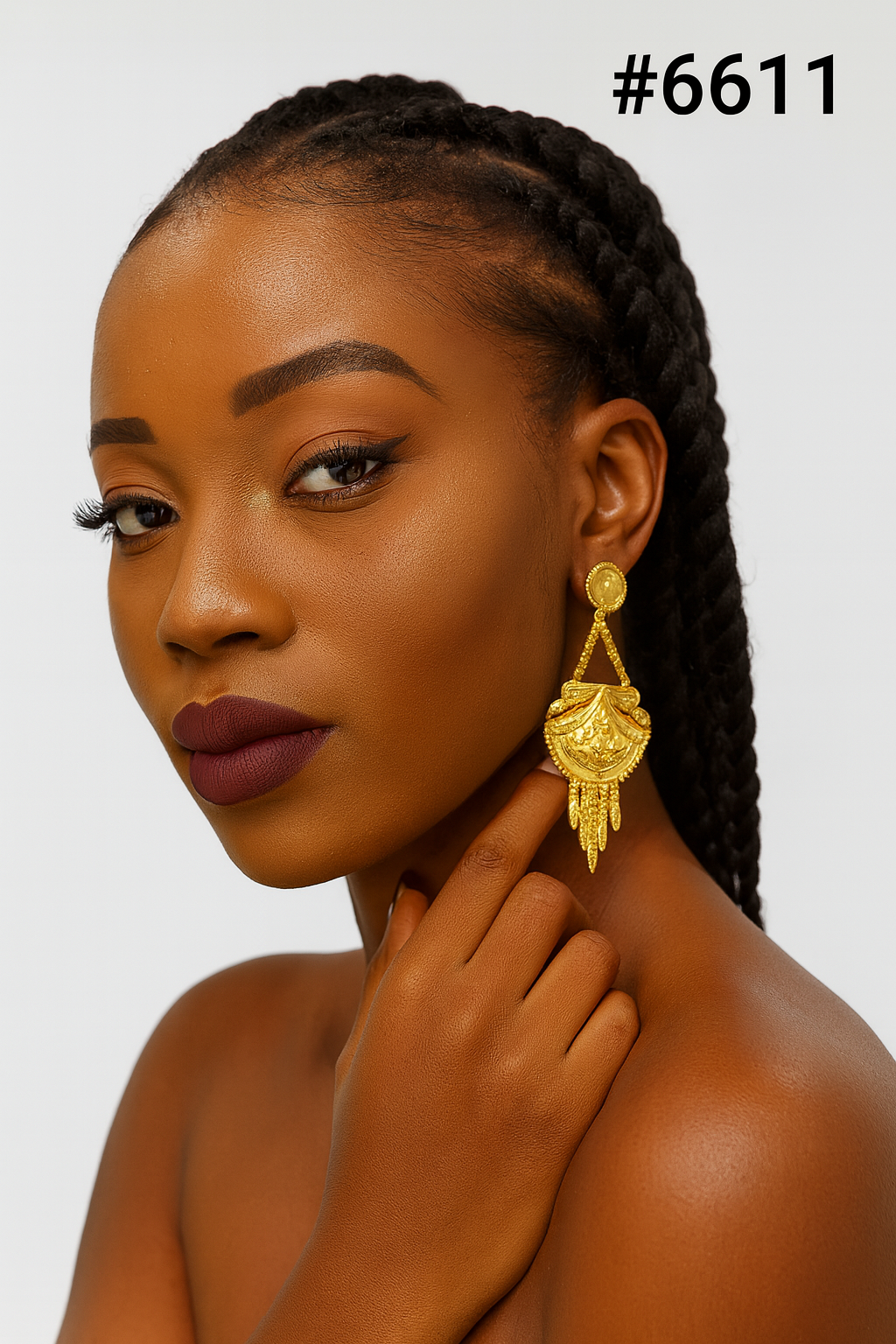 Gold Plated Designer Earrings, PMJ Model No: 6611