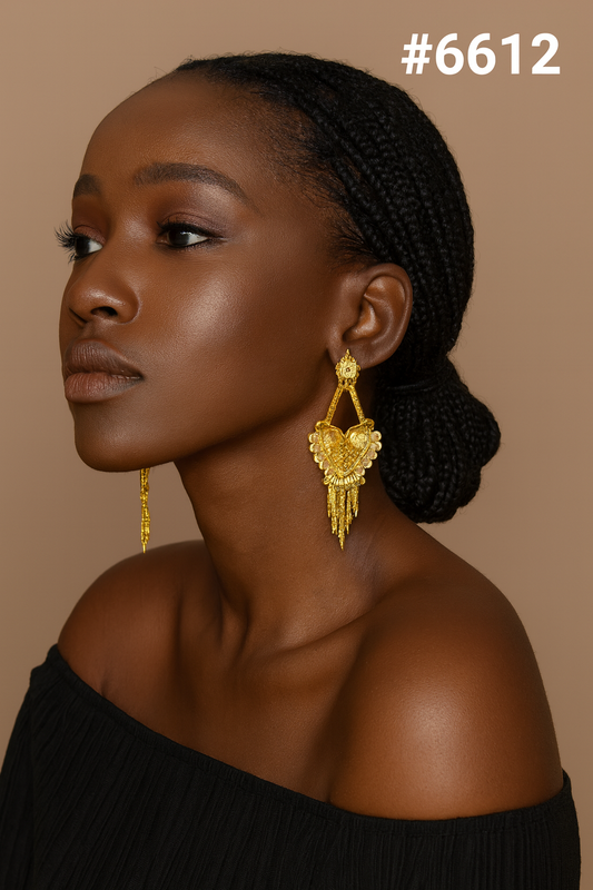 Gold Plated Designer Earrings, PMJ Model No: 6612