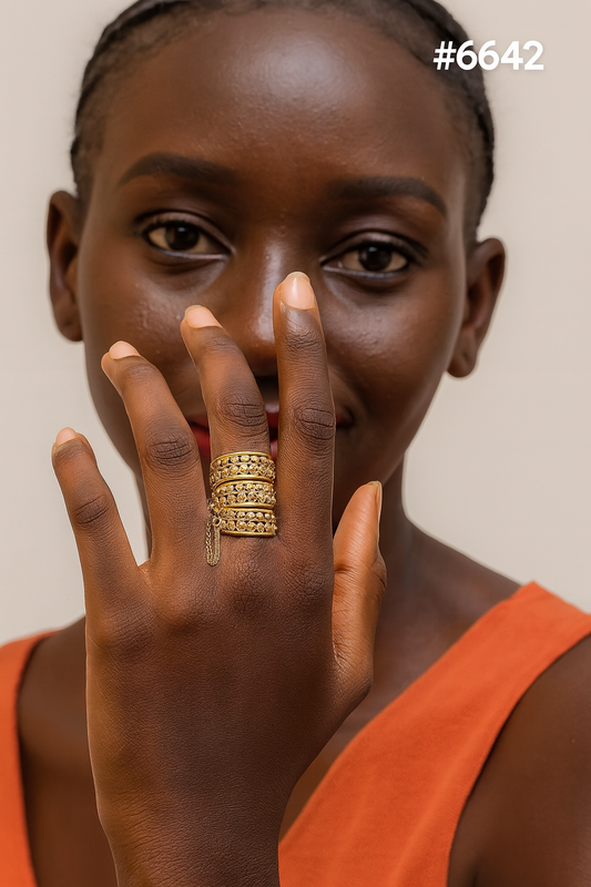 Gold Plated Finger Rings, PMJ Model No:6642