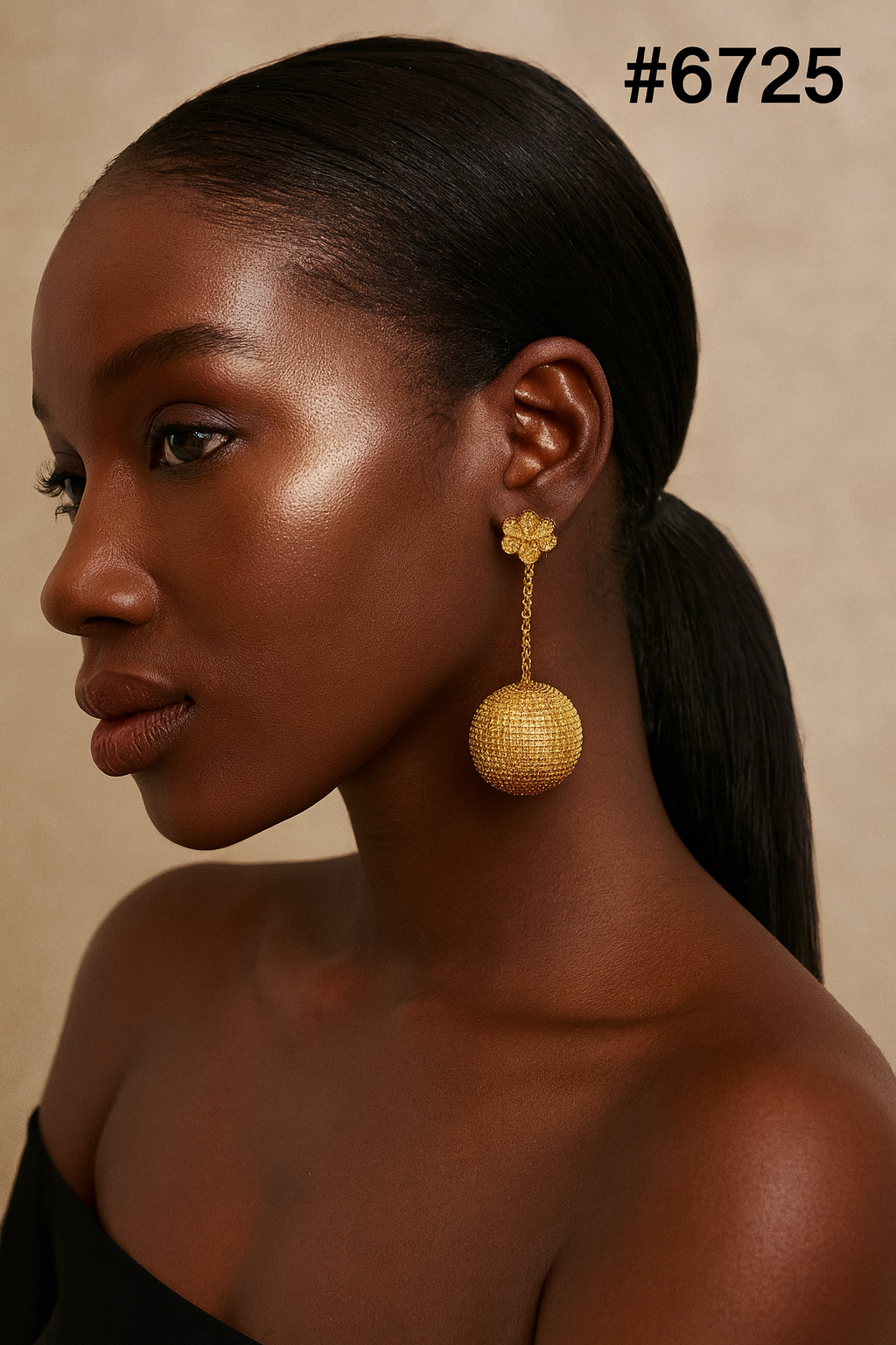 Gold Plated Designer Earrings Combo Finger Ring, PMJ Model No: 6725