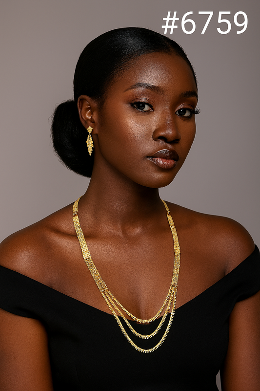 Gold Plated Long Necklaces PMJ Model No: 6759