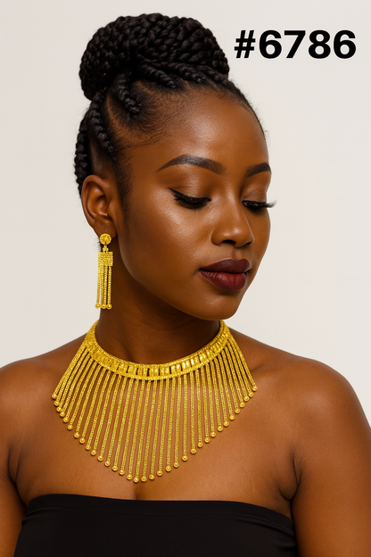 Gold Plated Short Necklaces PMJ Model No: 6786