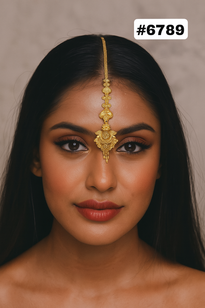 Gold Plated Maang Tika PMJ Model No: 6789