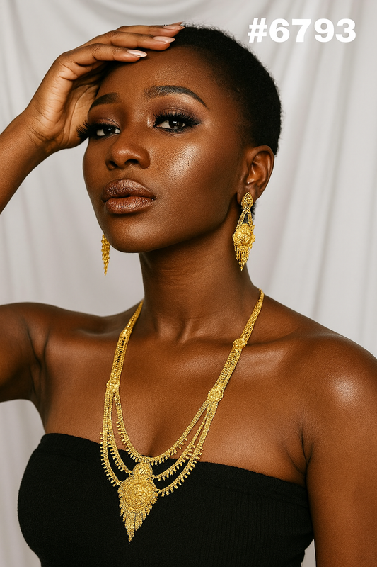 Gold Plated Long Necklaces PMJ Model No: 6793