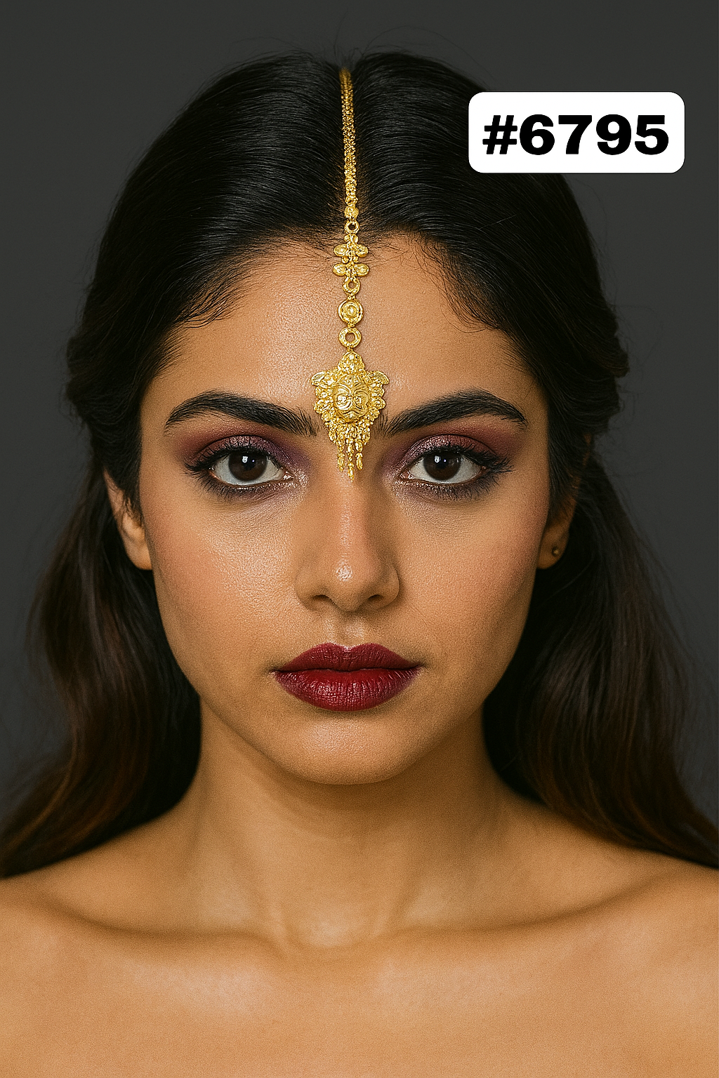 Gold Plated Maang Tika PMJ Model No: 6795