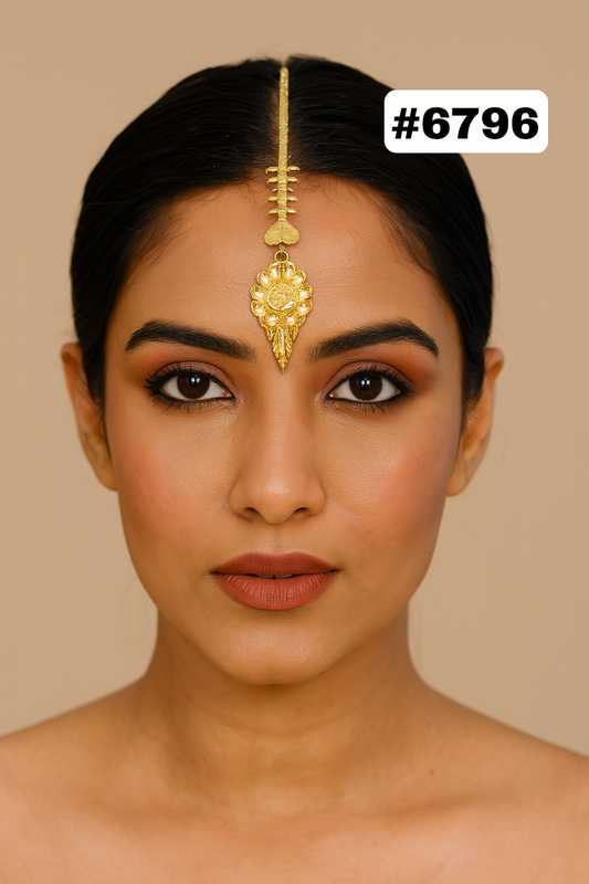 Gold Plated Maang Tika PMJ Model No: 6796