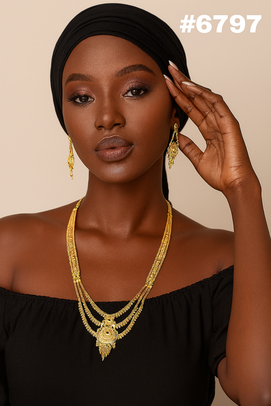 Gold Plated Long Necklaces, PMJ Model No: 6797