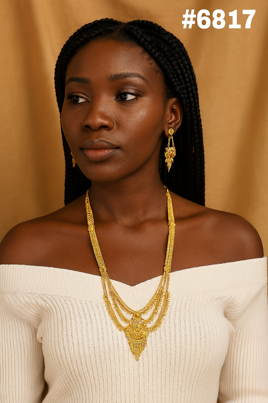 Gold Plated Long Necklaces, PMJ Model No: 6817