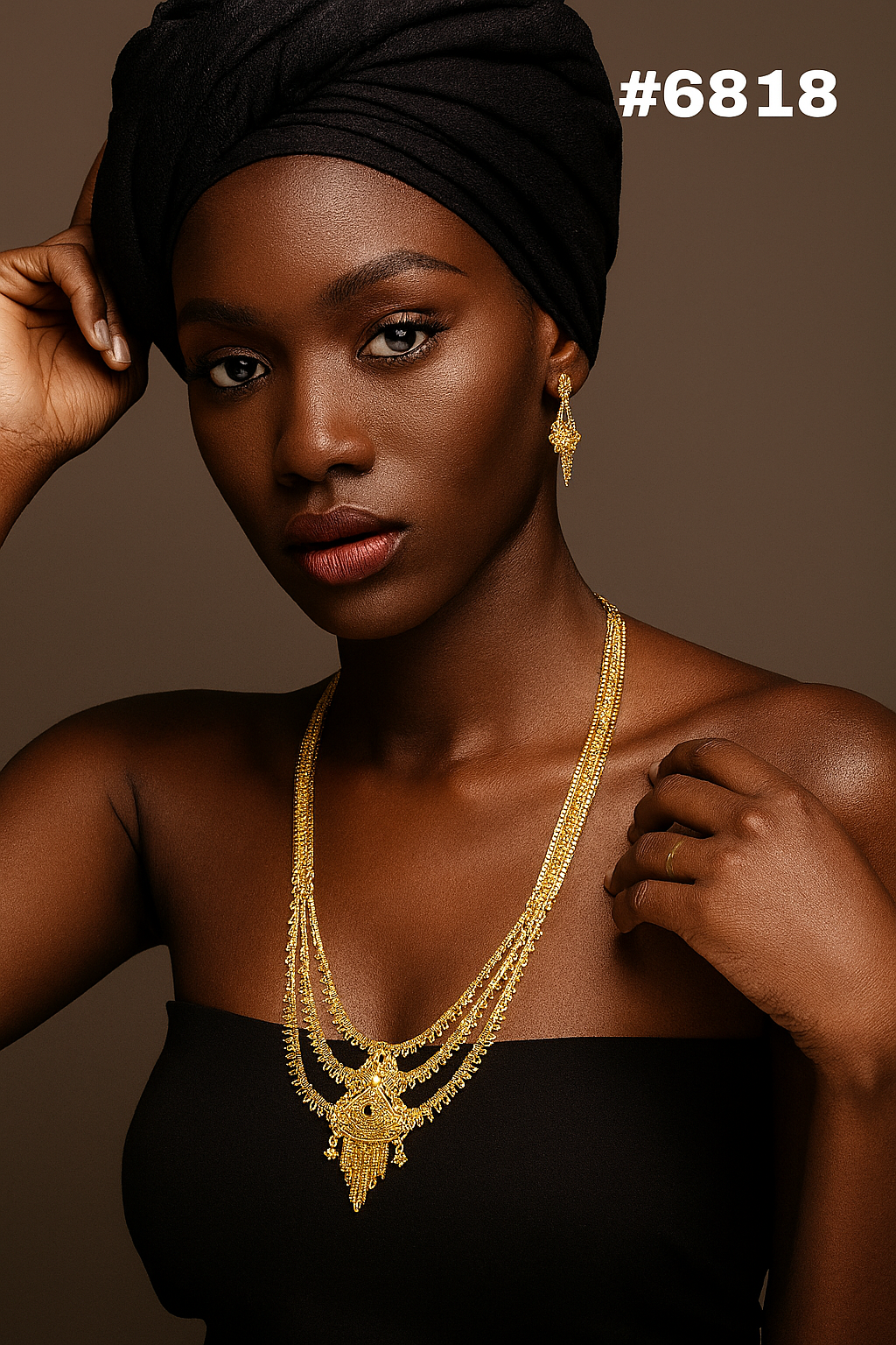 Gold Plated Long Necklaces, PMJ Model No: 6818